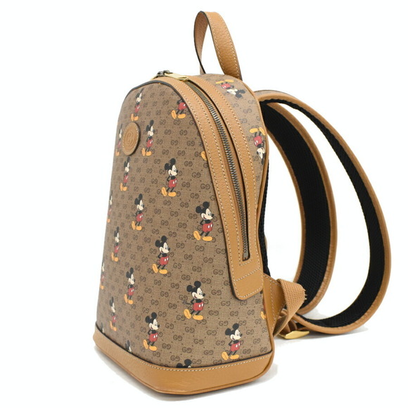 Gucci Disney Collaboration Backpack GG Supreme Beige Ebony - Picture 2 of 9